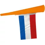 Orange Horn with Flag