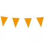 Guirlande de drapeaux, 10m, orange