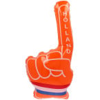 Oranje hand, opblaasbaar