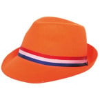 Orange Fedora Hat