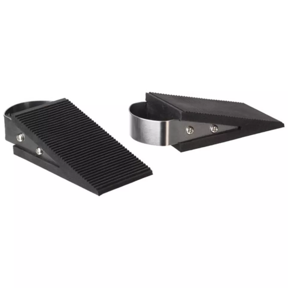Perel deurstop, rubber, zwart, pak...