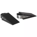 Perel deurstop, rubber, zwart, pak van 2 stuks