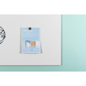Smit Visual tableau blanc sans cadre, acier laqué, magnétique, ft 98 x 98 cm