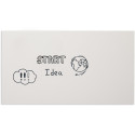 Smit Visual frameloos whiteboard, gelakt staal, magnetisch, ft 98 x 198 cm
