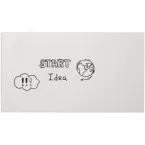 Smit Visual tableau blanc sans cadre, acier laqué, magnétique, ft 98 x 198 cm