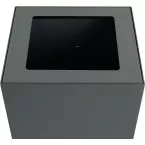V-Part couvercle pour poubelle modulaire 85 l et 90 l, gris foncé