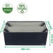 Leitz organisateur bureau portable Hot desking, avec poignées ajustable, gris
