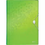 Leitz Wow projectmap, ft A4, 6 compartimenten, uit PP, groen