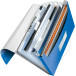 Leitz WOW pochette projets, ft A4, 6 compartiments, en PP, bleu