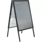 Europel stoepbord Economy, uit aluminium, ft A1, zwart