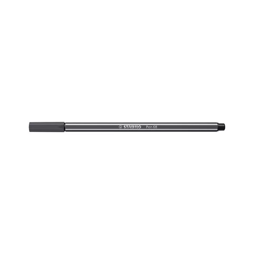 STABILO Pen 68 Felt Tip Marker Dark Grey