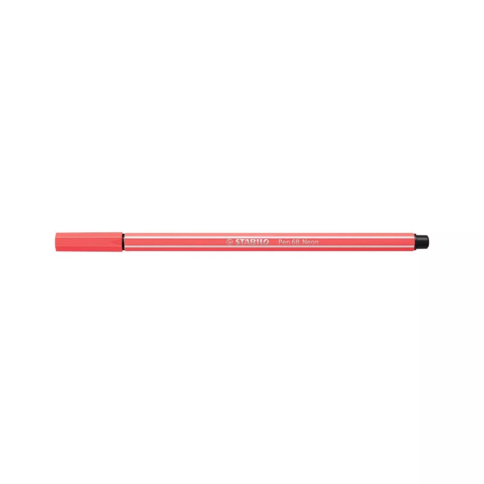 STABILO Pen 68 viltstift, neon rood