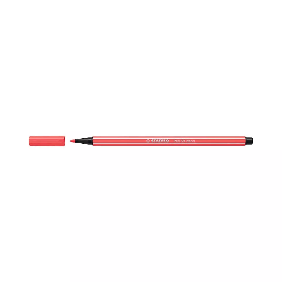 STABILO Pen 68 viltstift, neon rood