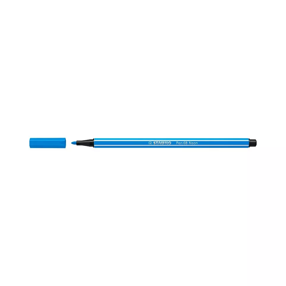 STABILO Pen 68 feutre, neon bleu