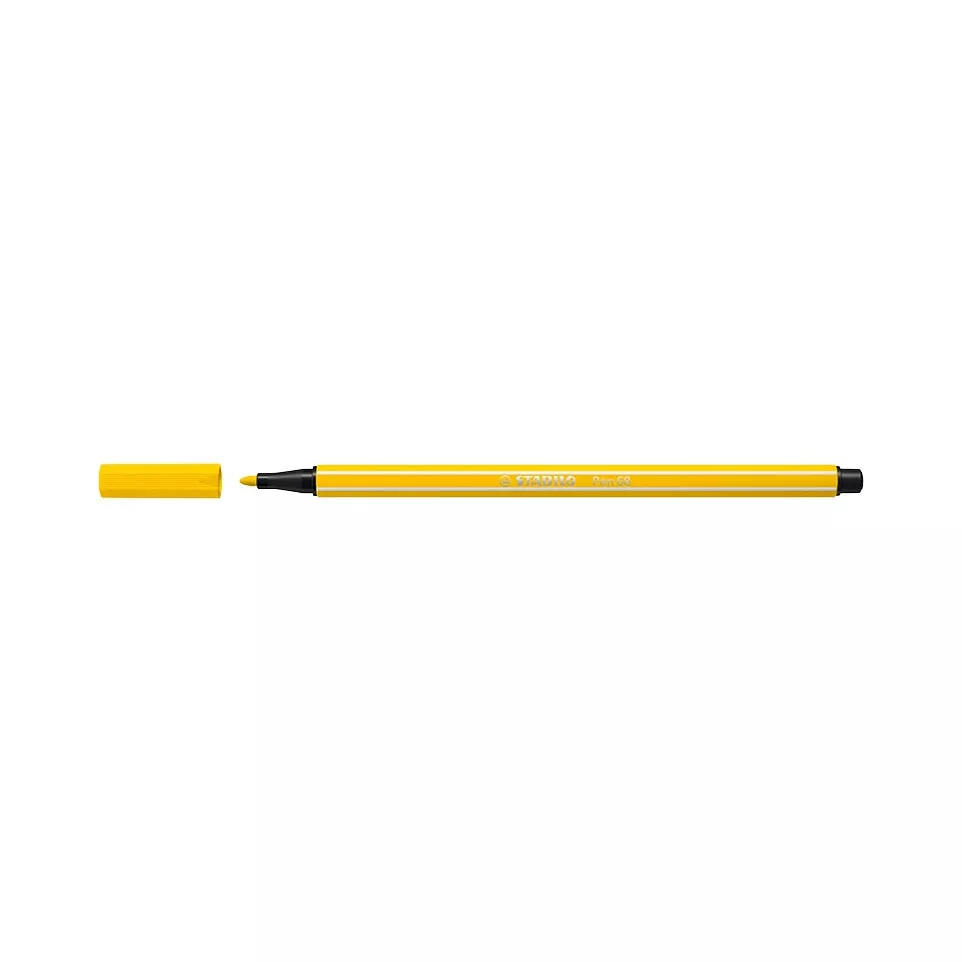 STABILO Pen 68 viltstift, neon geel