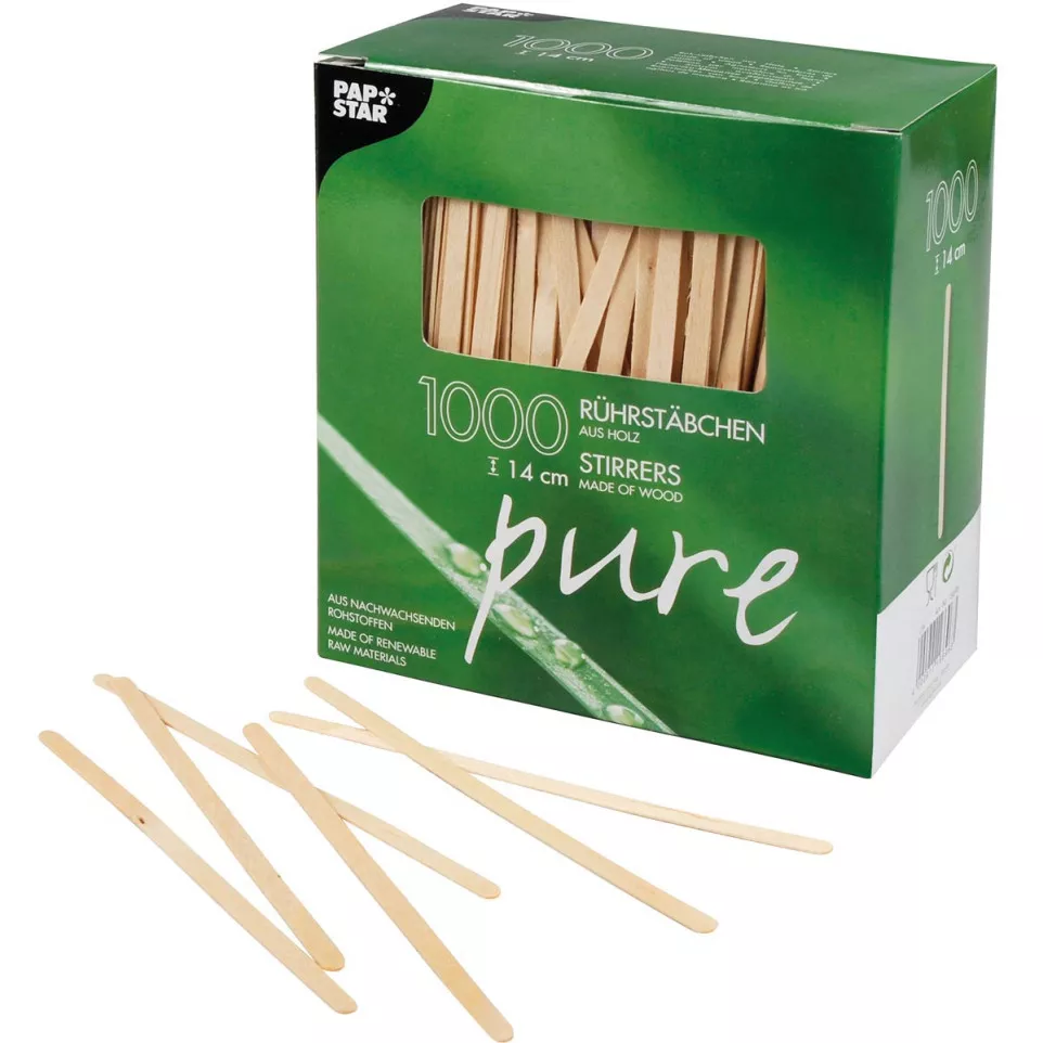 Wooden Spatulas 14 cm Pack of 1000...