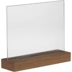 Europel présentoir de documents Premium, pied en bois en T, ft A5, paysage