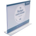 Europel Budget Document Display T-Foot A5 Landscape Pack of 5