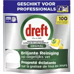 Dreft Pro Original Dishwasher Tablets Lemon Pack of 100 Capsules
