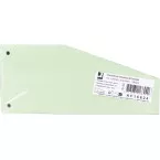 Q-CONNECT intercalaires trapèze, paquet de 100 pièces, vert