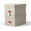 Leitz Puro Archive Box Medium A4 17 Litre Beige Pack of 2
