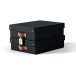Leitz Puro Archive Box Medium Low A4 8 Litre Black Pack of 2
