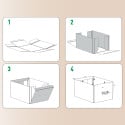 Leitz Puro boîte d'archives, small, A4, 7 litres, beige, paquet de 2 pièces