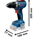 Combo-kit 2 schroevendraaiers Bosch GSR 18V-65 + GDR 18V-215 / pce