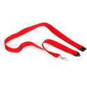 Europel cordon pour porte-badge, rouge, paquet de 10 pièces
