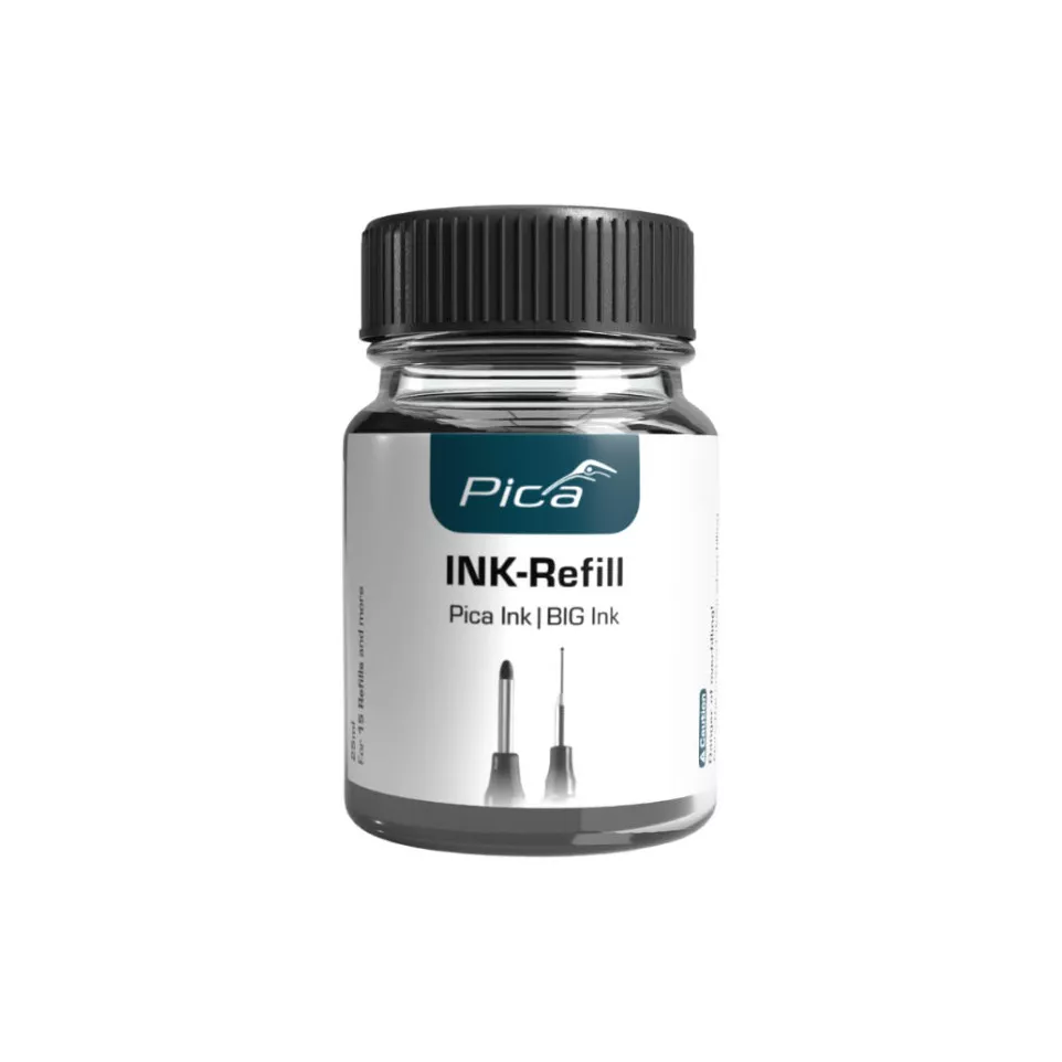 Inktvulling voor Pica marker zwart / pce