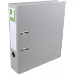 Q-CONNECT classeur, pour ft A4, en carton recouvert de PP, avec bord de protection, dos de 8 cm, gris