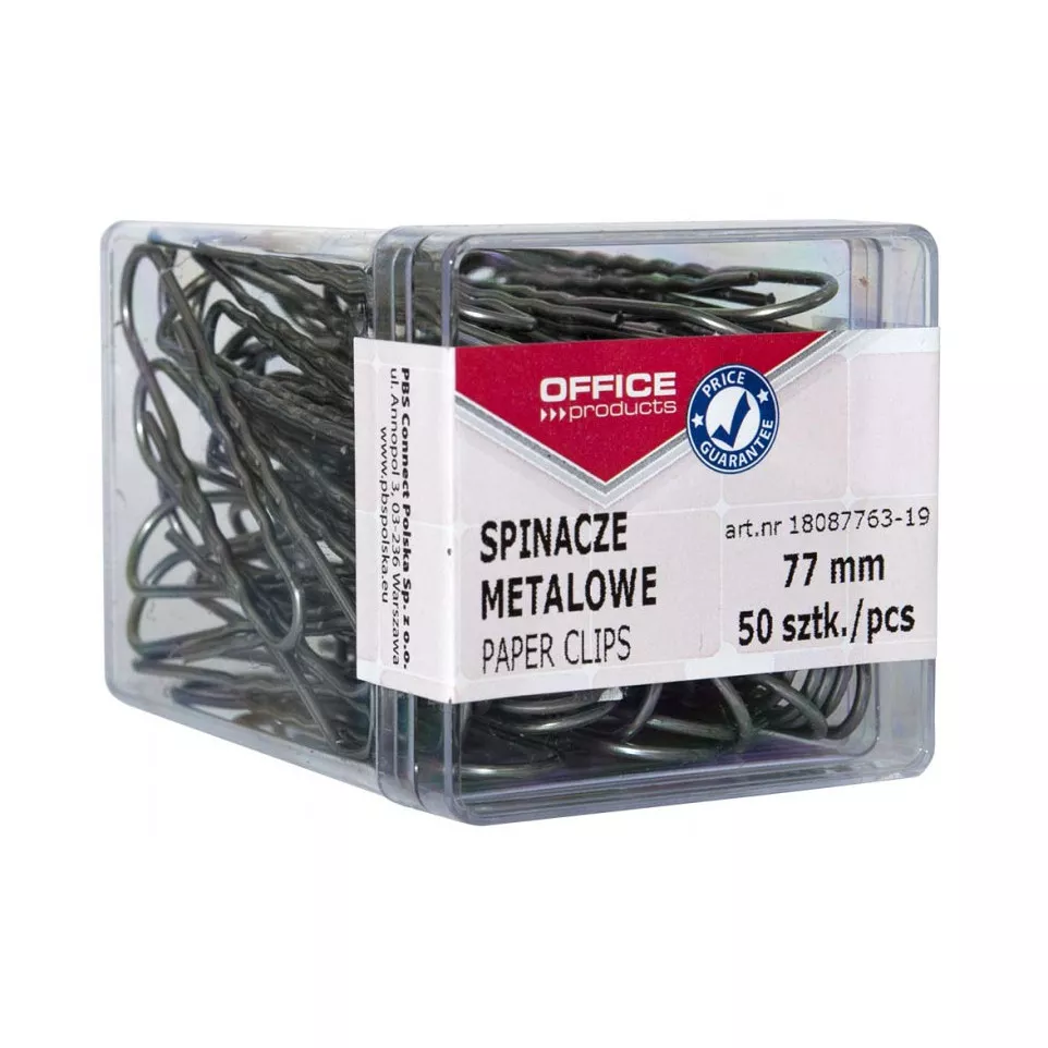 OFFICE products papierklemmen, 77 mm,...