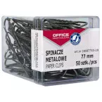OFFICE products papierklemmen, 77 mm, metaal, doos van 50 stuks