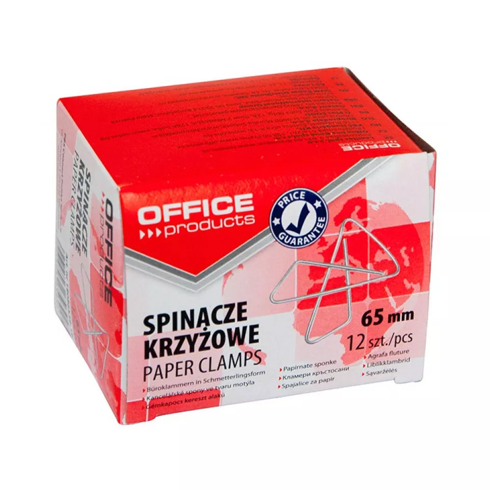 OFFICE Products Cross Clips 65 mm...