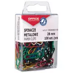 OFFICE products attache-tout, 28 mm, couleurs assorties, boîte suspendue de 100 pièces