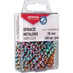 OFFICE products attache-tout Zebra, 28 mm, rayée, couleurs assorties, boîte suspendue de 100 pièces