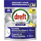 Dreft Pro Platinum Dishwasher Tablets Lemon Pack of 81 Capsules