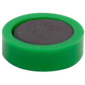 Q-CONNECT aimants, 20 mm, vert, paquet de 10 pièces