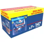 Finish Quantum Regular tablettes pour lave-vaisselle Giga Pack, paquet de 147 capsules