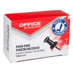 OFFICE products prikbordspelden, geassorteerde kleuren, doos van 100 stuks