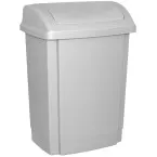 OFFICE Products Swing Lid Waste Bin 25L Grey