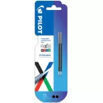 Pilot vullingen voor Frixion Ball 4-kleurenroller, fijn, zwart, pak van 2 stuks