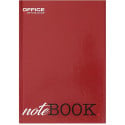 OFFICE products schrift met harde kaft, A5, 96 blad, met kantlijn, geruit 5mm