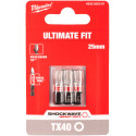 Bits Shockwave Milwaukee - TH 40 x 25mm (x3) / 3pce