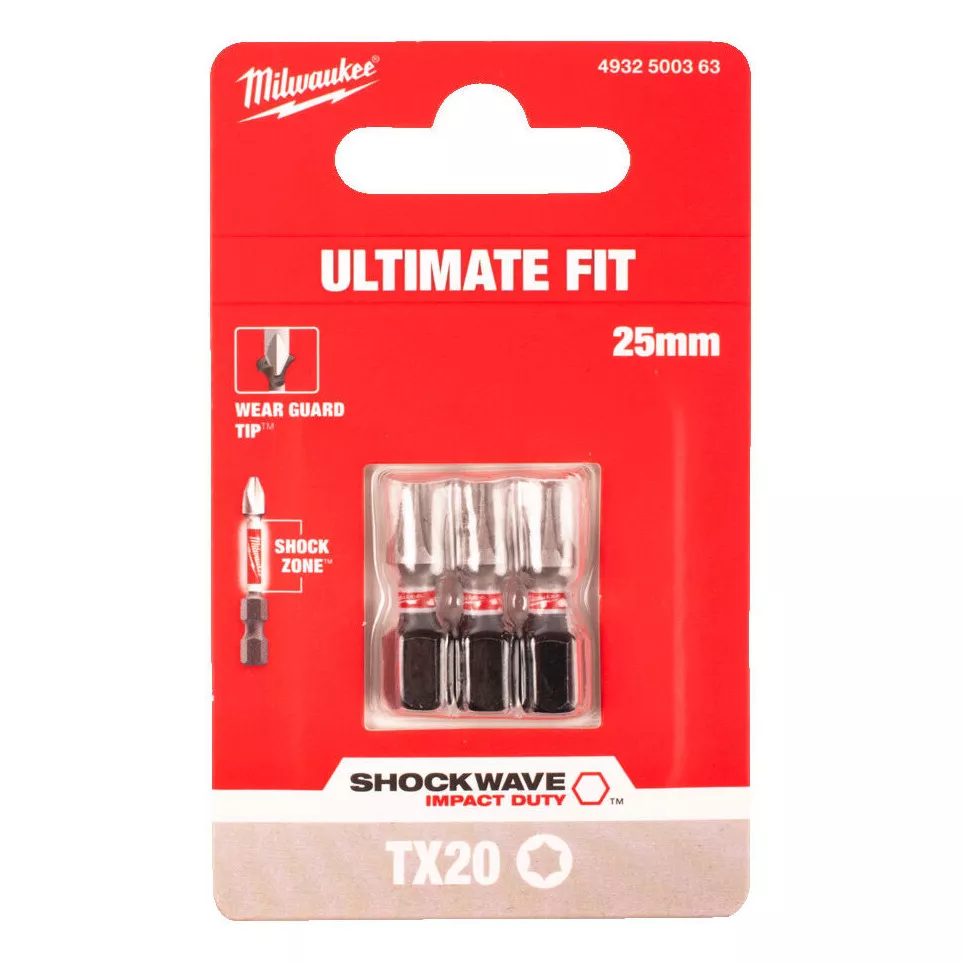 Milwaukee Shockwave TX25 x 25mm...