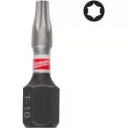 Milwaukee Shockwave TX10 x 25mm Impact Screwdriver Bits Pack of 3
