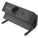 Fellowes contactdoos Power Desk, 1 stopcontact + 1 x USB-A + 1 x USB-C, zwart, voor Nederland