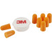 3M 1100 Ear Plugs, Noise Reduction up to 35 dB, Blister Pack of 8 Pieces with Carry Case