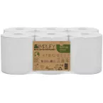 Papernet essuie-mains en papier Simplify Centerfeed, 2 plis, 90 mètres,450 feuilles,paquet de 6 rouleaux