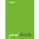 OFFICE products spiraalschrift, A4, 80 blad, geruit 5mm